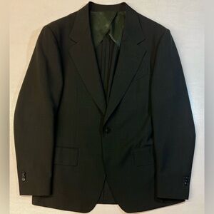 SUITSUPPLY Dark Green Wool Mohair Milano Blazer 46R XL